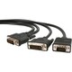 StarTech.com 6 ft DVI-I Male to DVI-D Male and HD15 VGA Male Video Sp