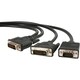 StarTech.com 6 ft DVI-I Male to DVI-D Male and HD15 VGA Male Video Sp