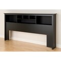 Broadway Black King Bookcase Headboard