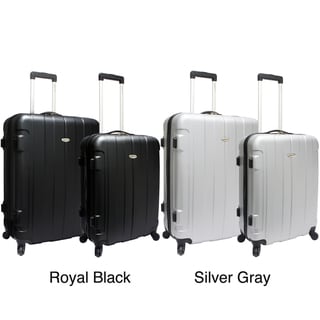 Traveler's Choice Rome 2-piece 'Spinner' Hardside Checked Luggage Set