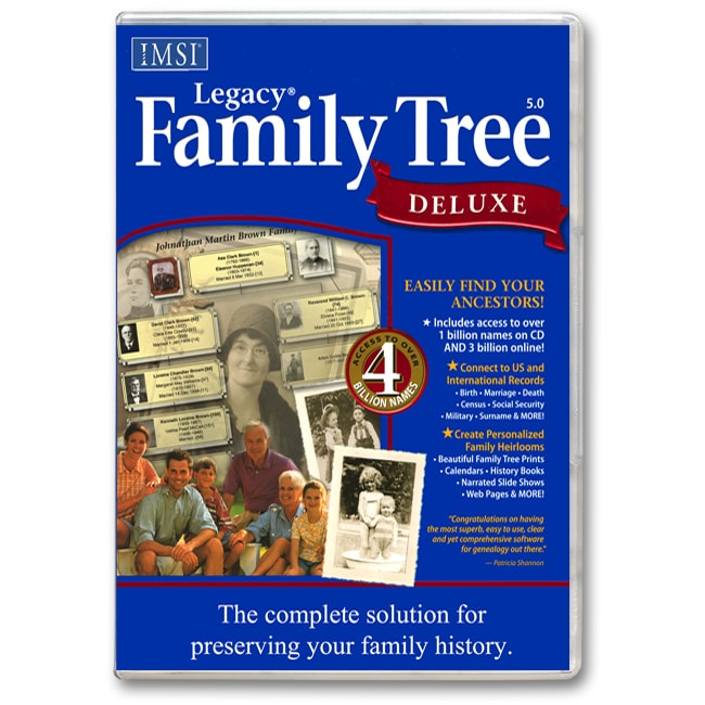 legacy family tree serial number