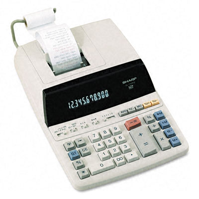 Sharp EL1197PIII 2 Color Print Desktop Calculator Today $78.99