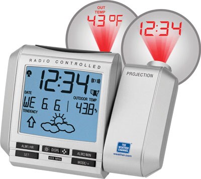 weather projection clock weather projection clock