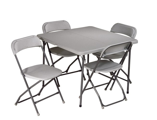 Office Star 5 piece Folding Table and Chair Set  