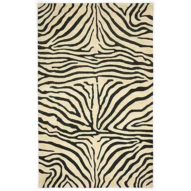 Handtufted Zebra Wool Rug (8' x 10'6) Overstock™ Shopping Great