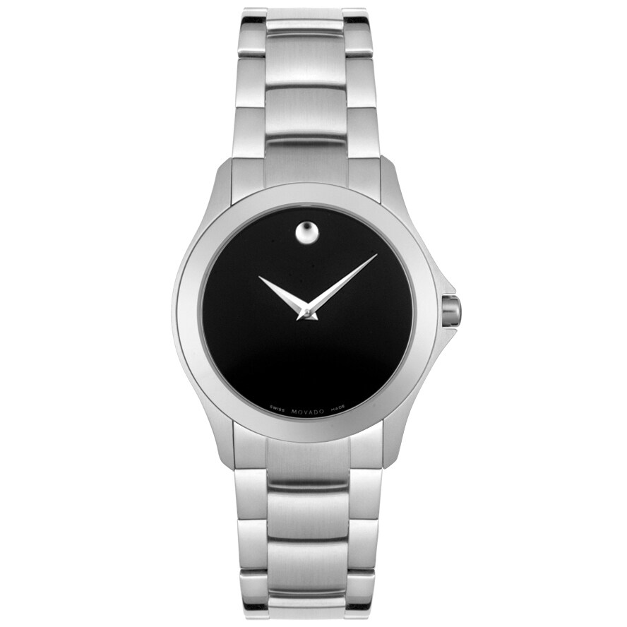 Movado Womens Stainless Steel Military Watch