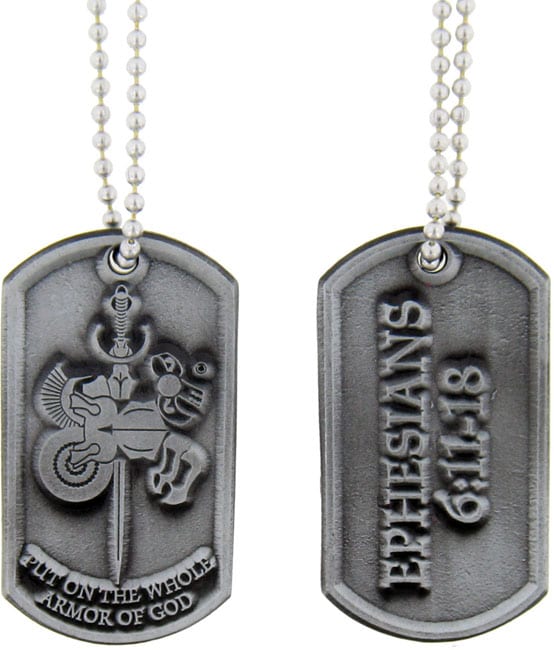 Armor of God Dog Tag Necklace Overstock™ Shopping Top Rated