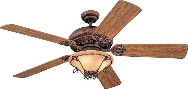 Scrolls Wrought Iron 52 Inch Ceiling Fan