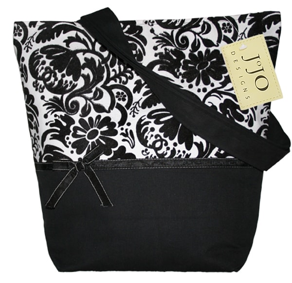 JoJo Designs Black and White Jacquard Handbag  