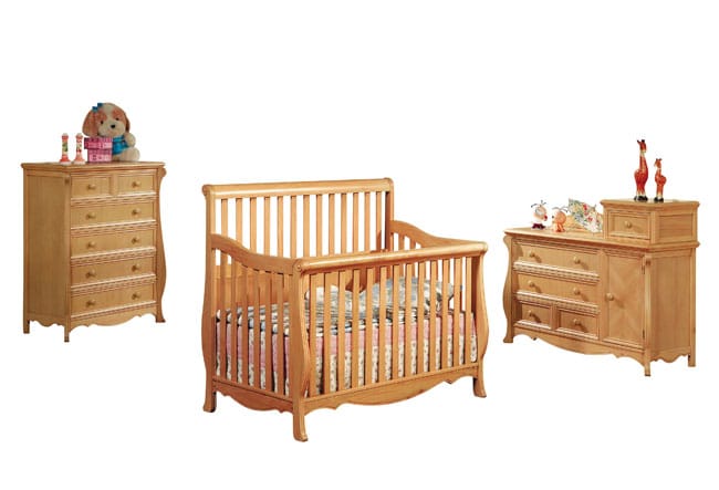 Jamie Crib, Changing Table, and Chest/Dresser Set  