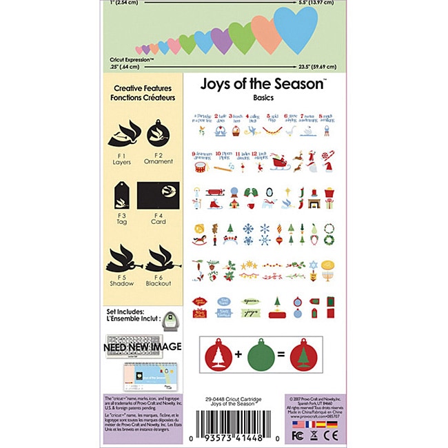 Cricut Joys Of Season Cartridge 11255051 Shopping