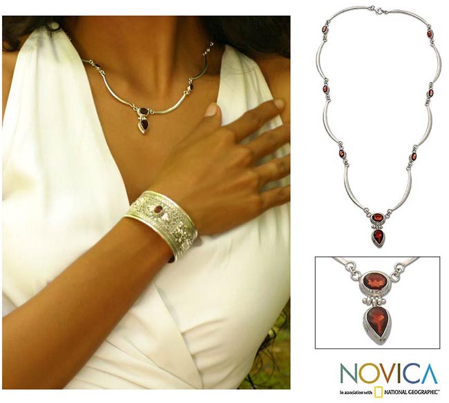 Red Romance Garnet Necklace (Indonesia)  