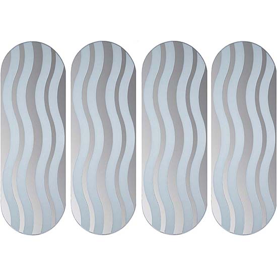 Wave Wall Mirrors (Set of 4) 11316116 Shopping