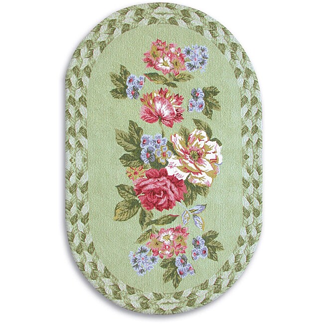 Oval Petite Hooked Bouquet Braided Rug (3'5 x 5'5) Overstock