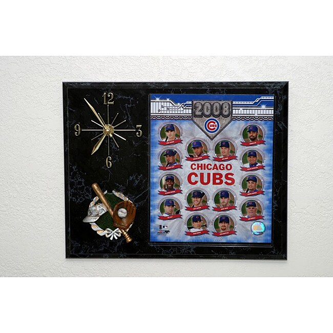 2008 Chicago Cubs Baseball Picture Clock