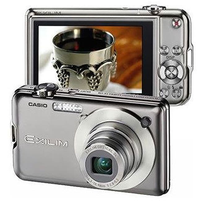 Casio Exilim EXS10SR 10.1MP Silver Digital Camera Overstock