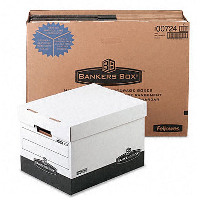 Fellowes R-Kive Black Storage Boxes (Pack of 12)