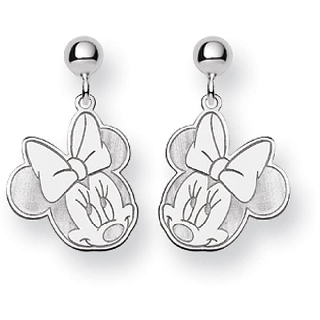 Sterling Silver Disneys Minnie Mouse Earrings  