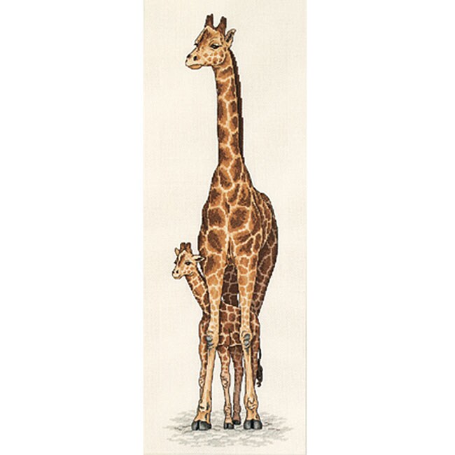 Giraffe Mother and Baby Counted Cross Stitch Kit 11460134 Overstock