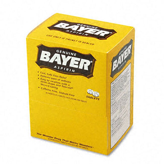 Bayer Aspirin (50 Packs per Box)