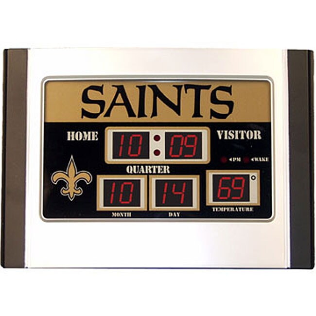 New Orleans Saints Scoreboard Desk Clock  11531440  Overstock.com