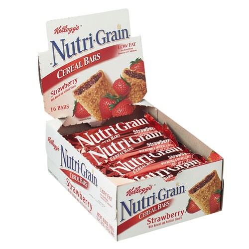 NutriGrain Cereal Bars, Low Fat, Strawberry (Bulk pack of 16) 989995