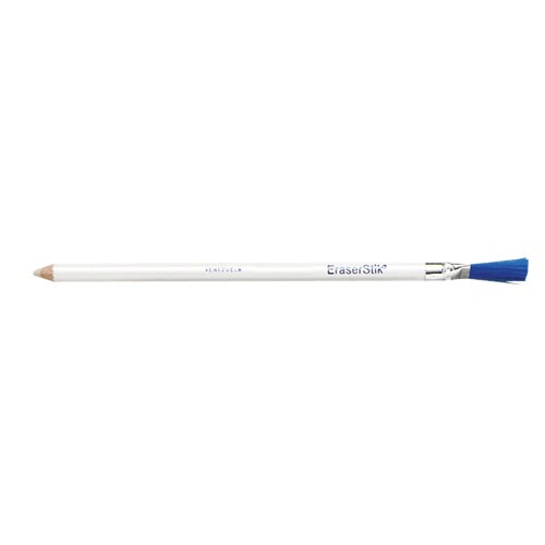 Stick Eraser with Brush, Blue Brush/Gray Eraser Center (Each