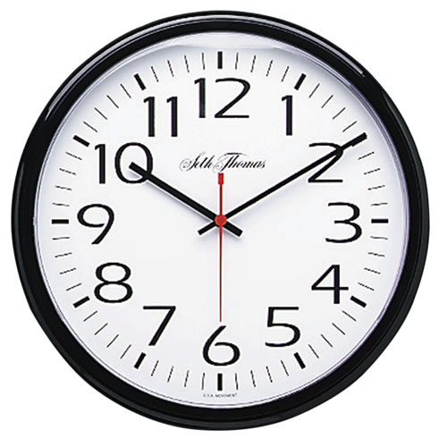 Black Standard Round Wall Clock (each) Overstock™ Shopping Top