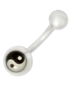 Stainless Steel Yin-yang Curved Barbell  (Set of 5)