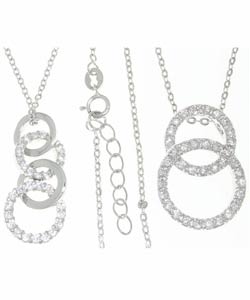Sterling Silver Necklace and Earrings (Case of 4)