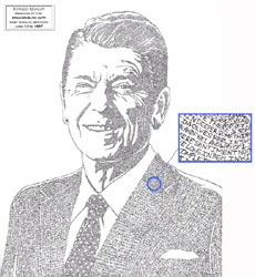 Convenient guidepost on Famous Graffiti Designers Ronald Reagan Poster - Created From Famous Speech