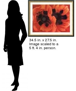 Georgia OKeeffe Oriental Poppies, 1928 Framed Art