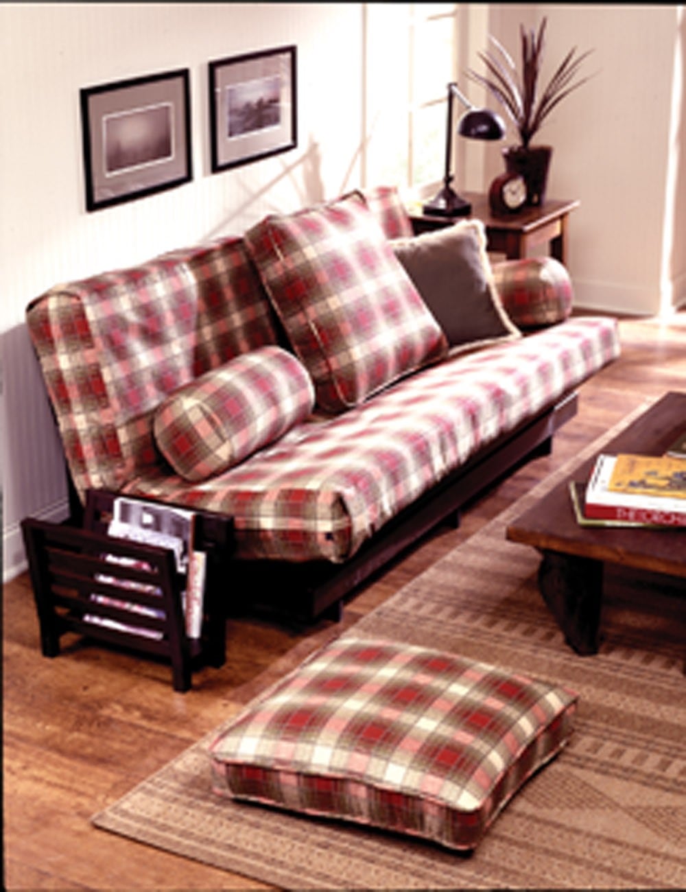 Retro Plaid Zip Futon Cover (6inch gusset) 10323630