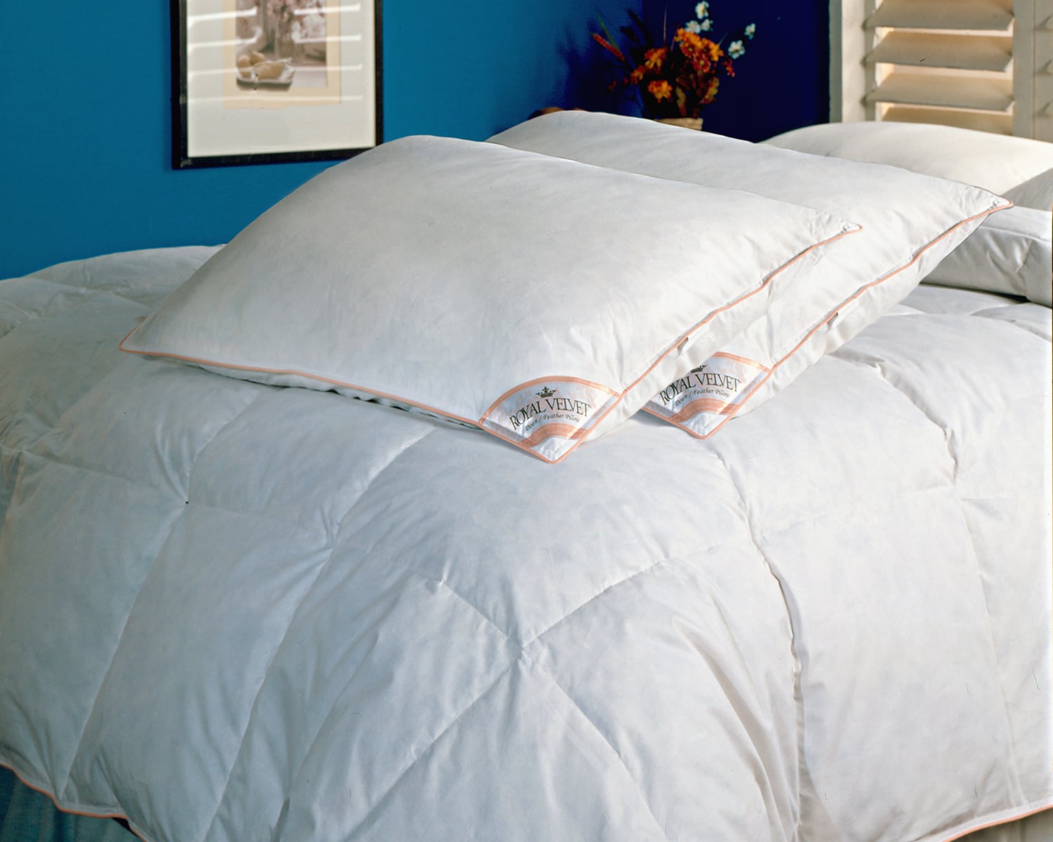 royal velvet down comforters bed pillows & mattress pads