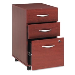 Bush Series C 3-Drawer File Cabinet - Mahogany