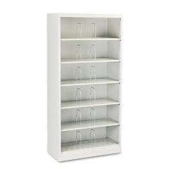 HON 600 Series 6-Shelf Steel Open Shelf Legal File Cabinet - Gray