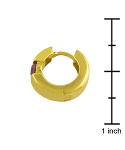Goldkist 18k Gold over Silver Tourmaline Earrings