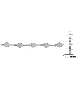 Sterling Silver Mini Tennis Racquet Bracelet