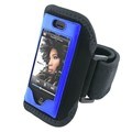 Deluxe ArmBand for Apple iPhone, Black/blue