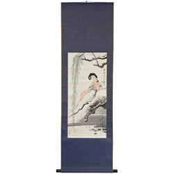 Reclining Beauty Scroll (China)