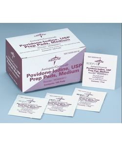 Medline Swabstick, Povidone/Iodine, Triples (Case of 750)
