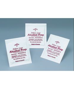 Medline Alcohol Prep Pad, Sterile, Medium (Case of 3000)
