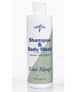 Medline Kiwimango 8-ounce Shampoo/Body Wash (Case of 48)
