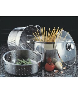 Stainless Steel 4-piece Steamer and Pasta Cooker Set