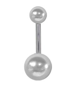 Acrylic Pearl Curved Barbell  (Set of 25)
