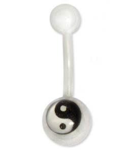 Stainless Steel Yin-yang Curved Barbell  (Set of 5)