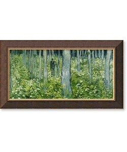 Vincent van Gogh Undergrowth with Two Figures Framed Canvas