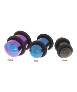 Rounded Plugs with Titanium Plating (Case of 3)