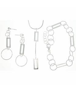 Sterling Silver 3-piece Jewelry Set