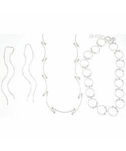 CGC Sterling Silver Designer-style Jewelry Set (Set of 3)